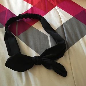 black bow hairband