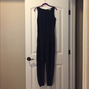 CAbi French Navy Jumpsuit XS