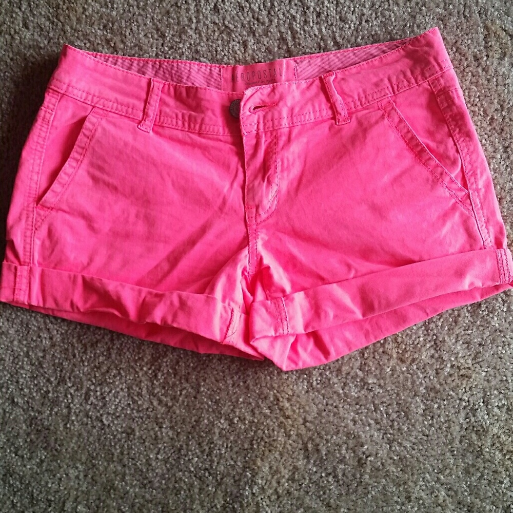Hot pink shorts