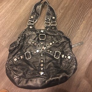 Unique, edgy slate handbag!