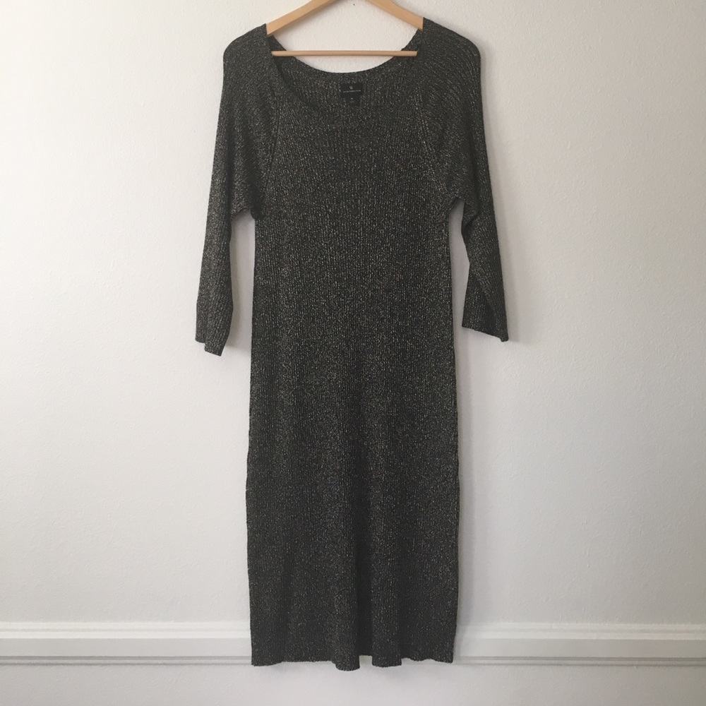 Black & Gold Sparkle Dress