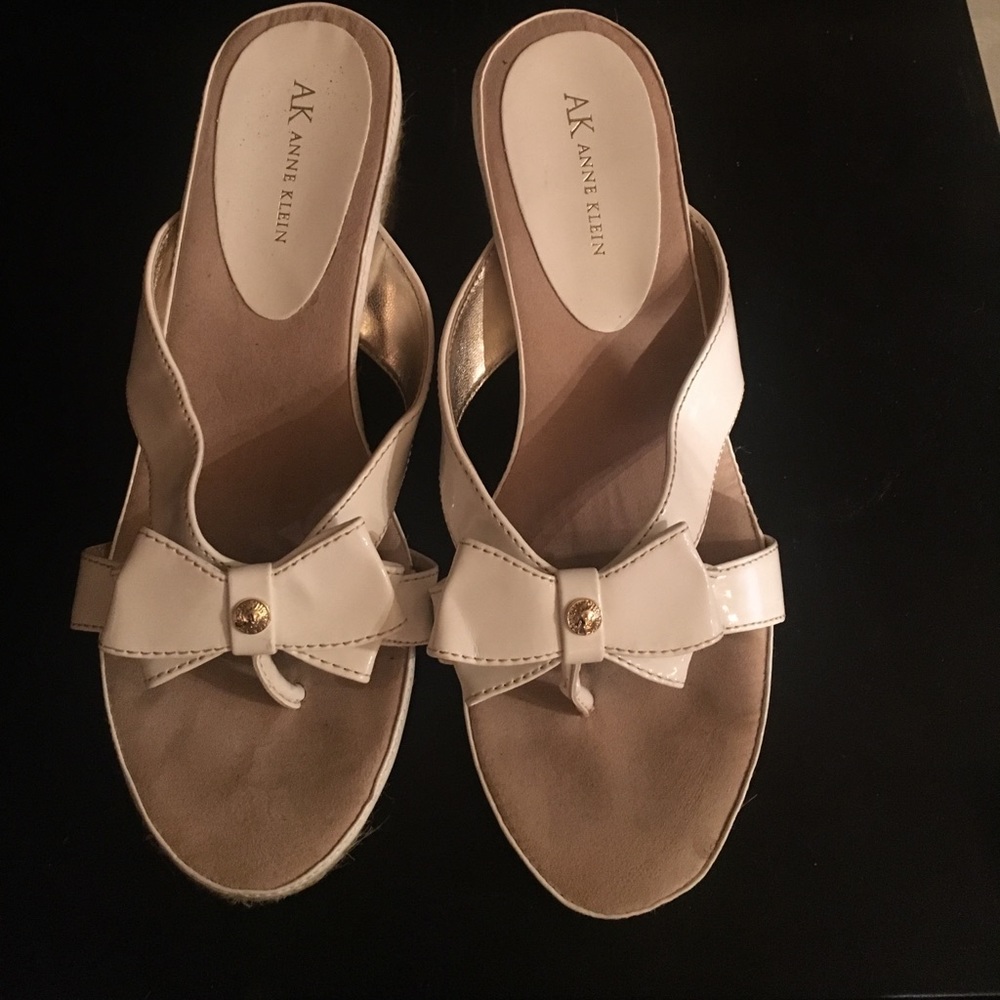 White sandals