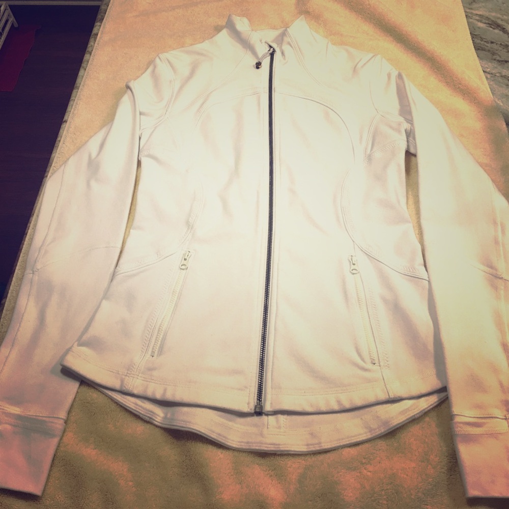 Lululemon white zip up jacket
