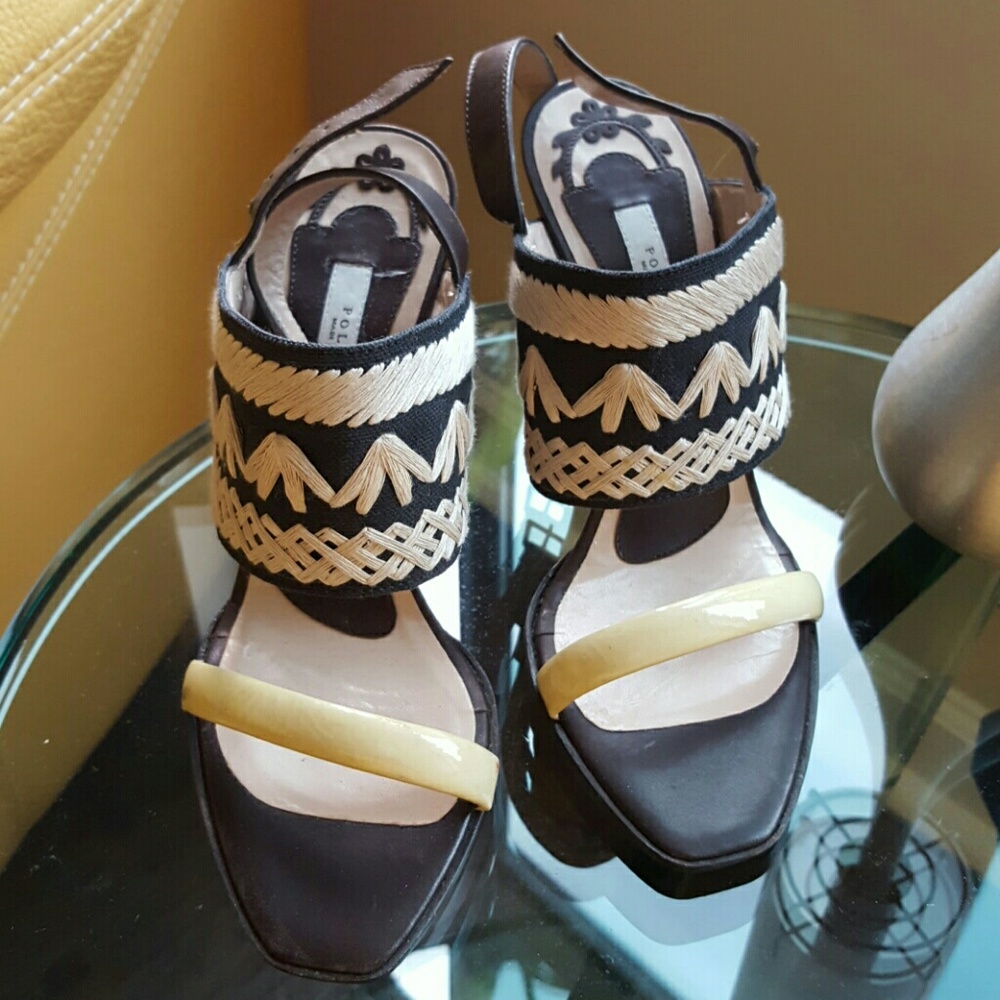 SOLD!!!!!SUPER SALENWOT Stunning Runway Pollini Wedge