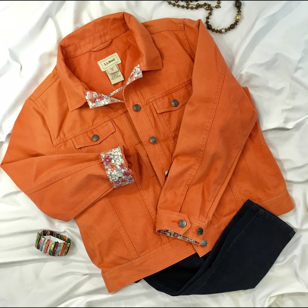 LL BEAN Playful Jean Jacket