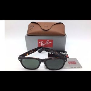 Authentic Ray-Ban Wayfarer sunglasses.