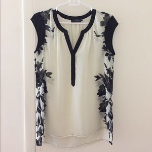 The Limited Black and white top