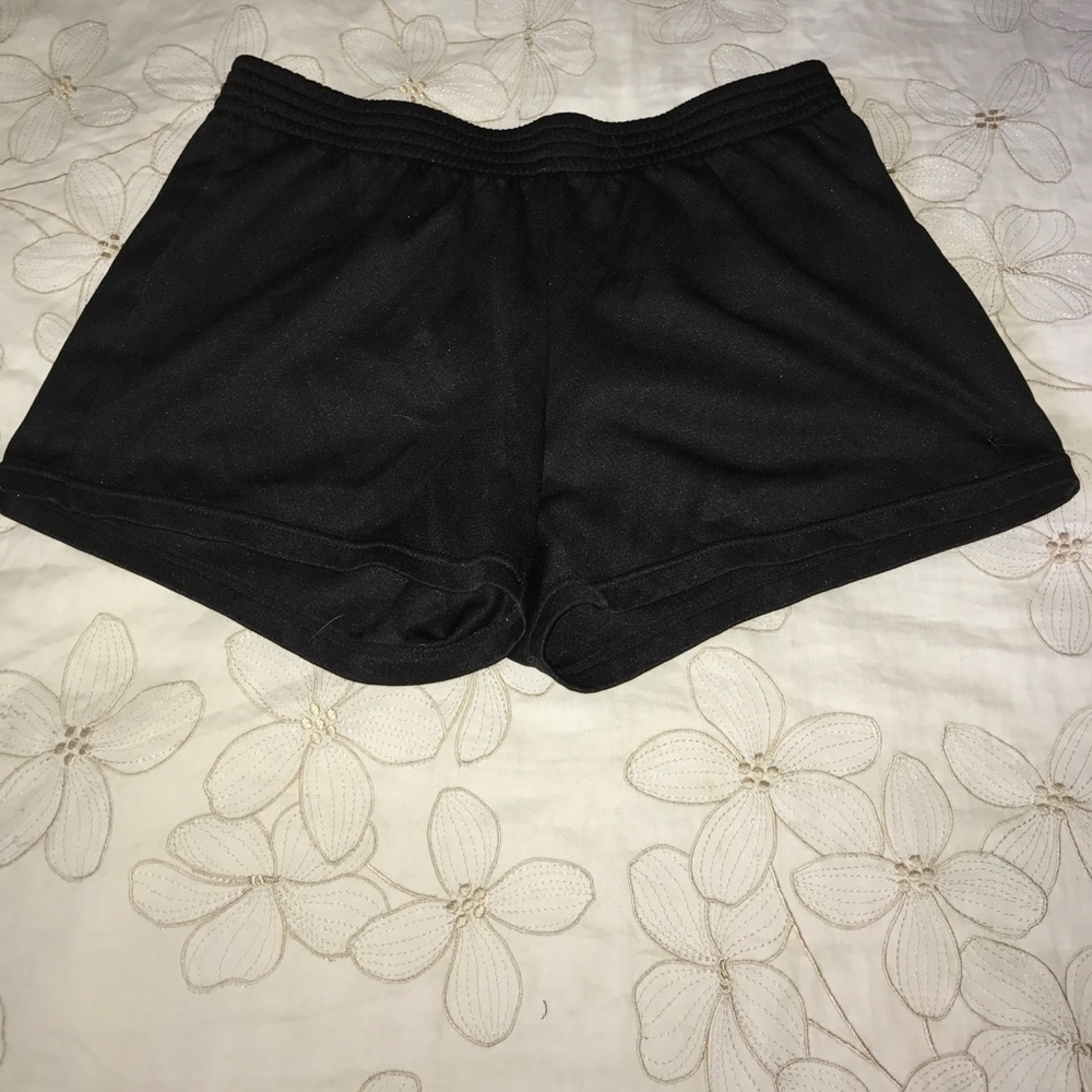 black mesh shorts