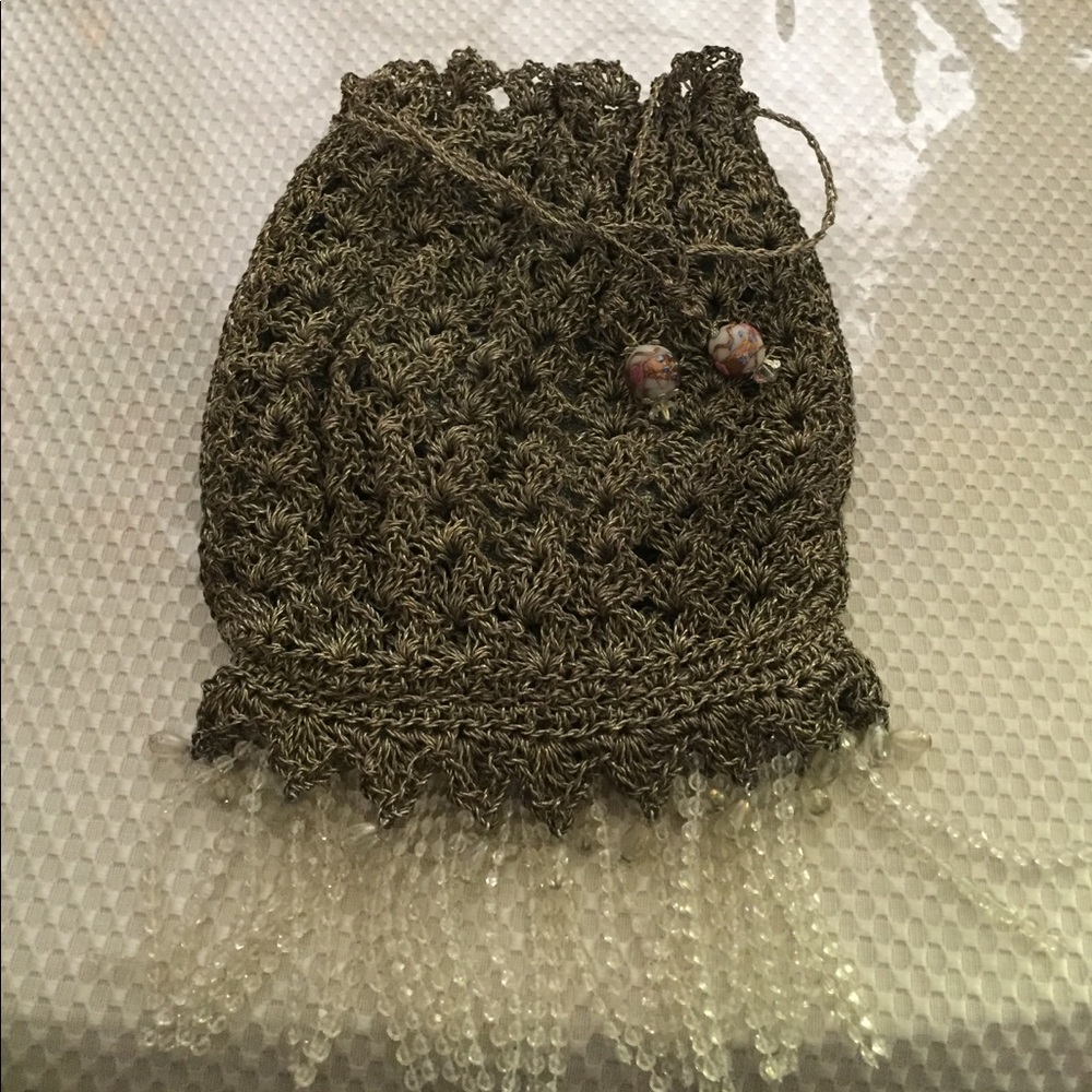 Antique grey handbag