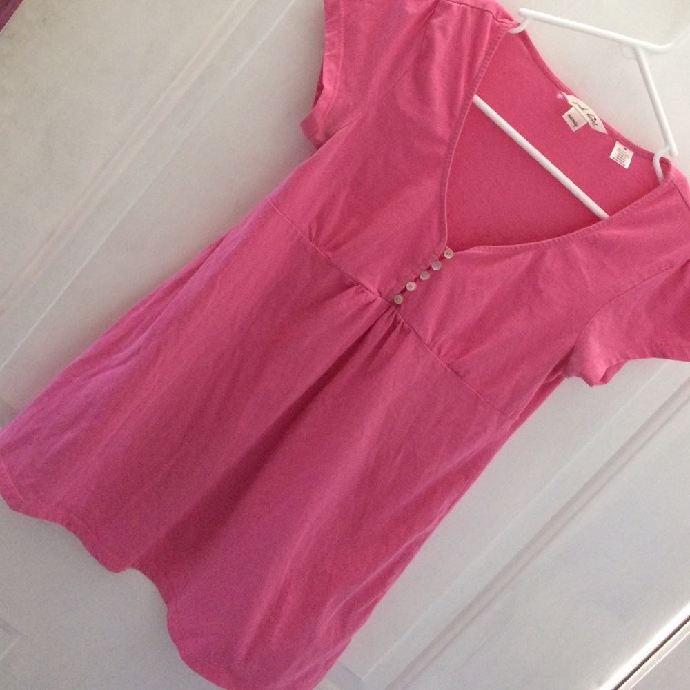 Simple pink maternity t shirt