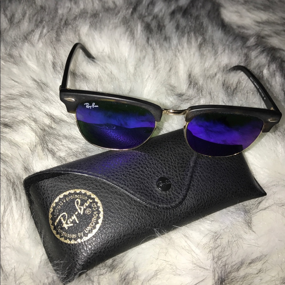 Authentic Ray Ban Flash Lense Club master
