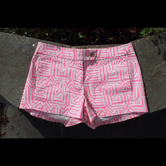 NWOT: J.Crew 3" Chino Tiki Shorts in Neon Azalea - Picture 4 of 8