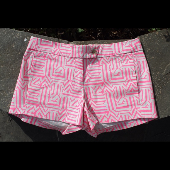NWOT: J.Crew 3" Chino Tiki Shorts in Neon Azalea - Picture 2 of 8