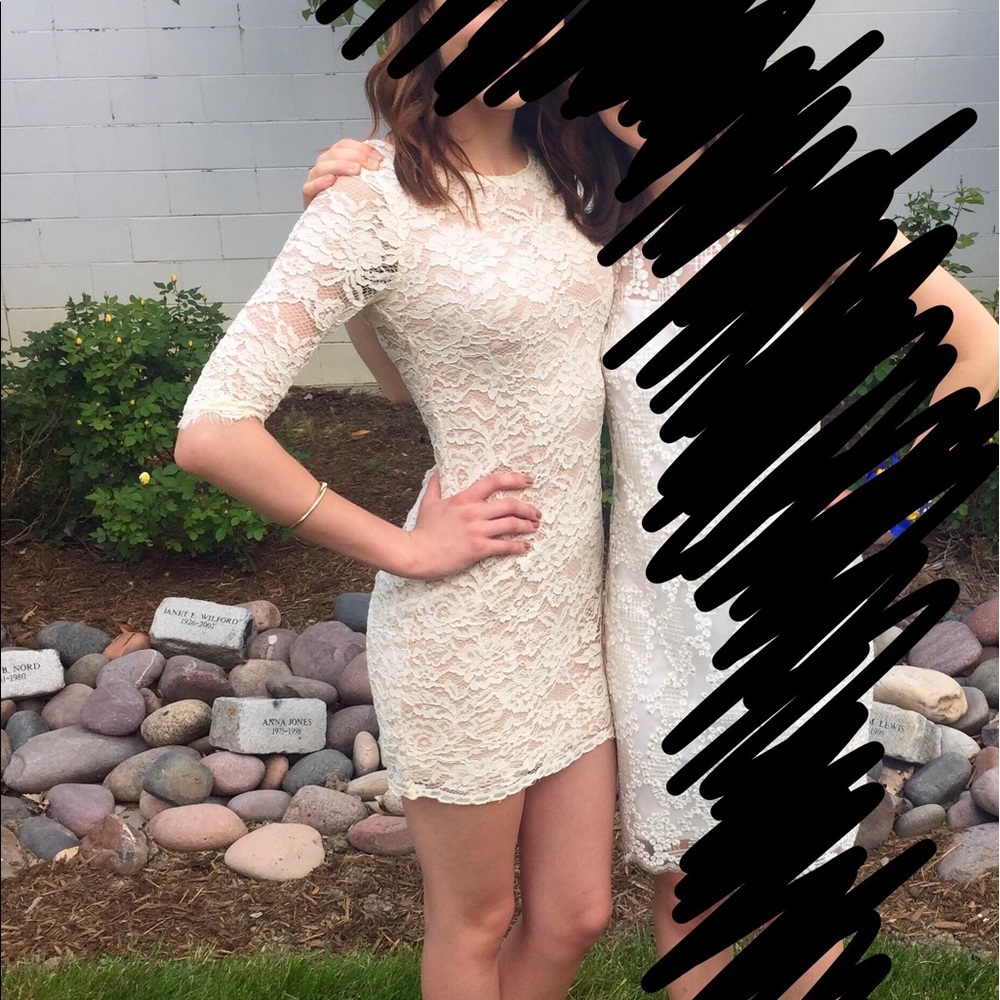 Lace white dress - perfect for graduation