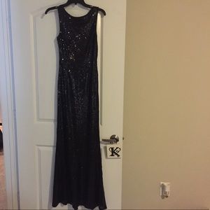 Black sequined dress