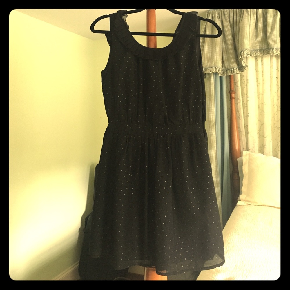 black open-back dress - small