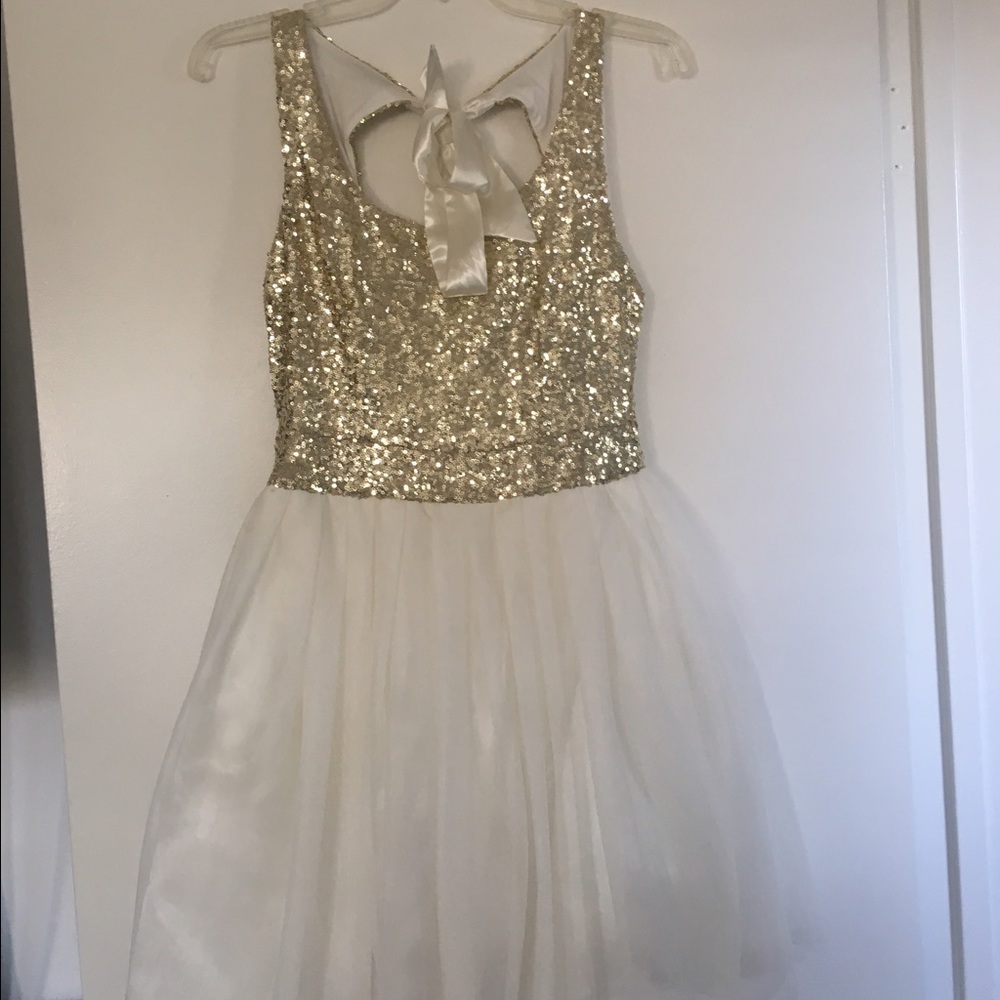 Gold Sequin Dress