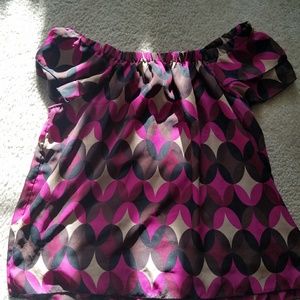 Multi Colored off shoulder top