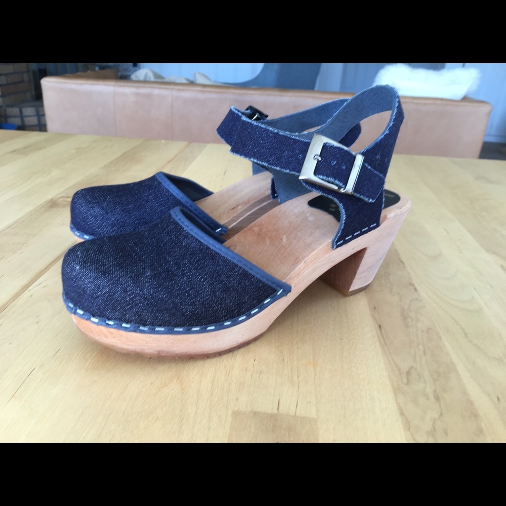 Brand New Cape Clogs Denim Size 38