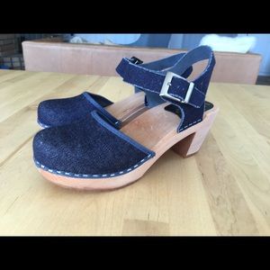 Brand New Cape Clogs Denim Size 38