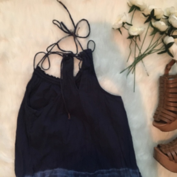 American Eagle Outfitters Dresses - 🖤 Blue Strappy Dip Dyed Dress American Eagle Outfitters Dresses - 🖤 Blue Strappy Dip Dyed Dress