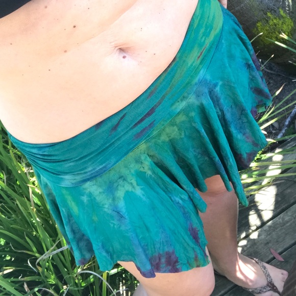 Nora Tie Dye Beach Skirt - Picture 2 of 3