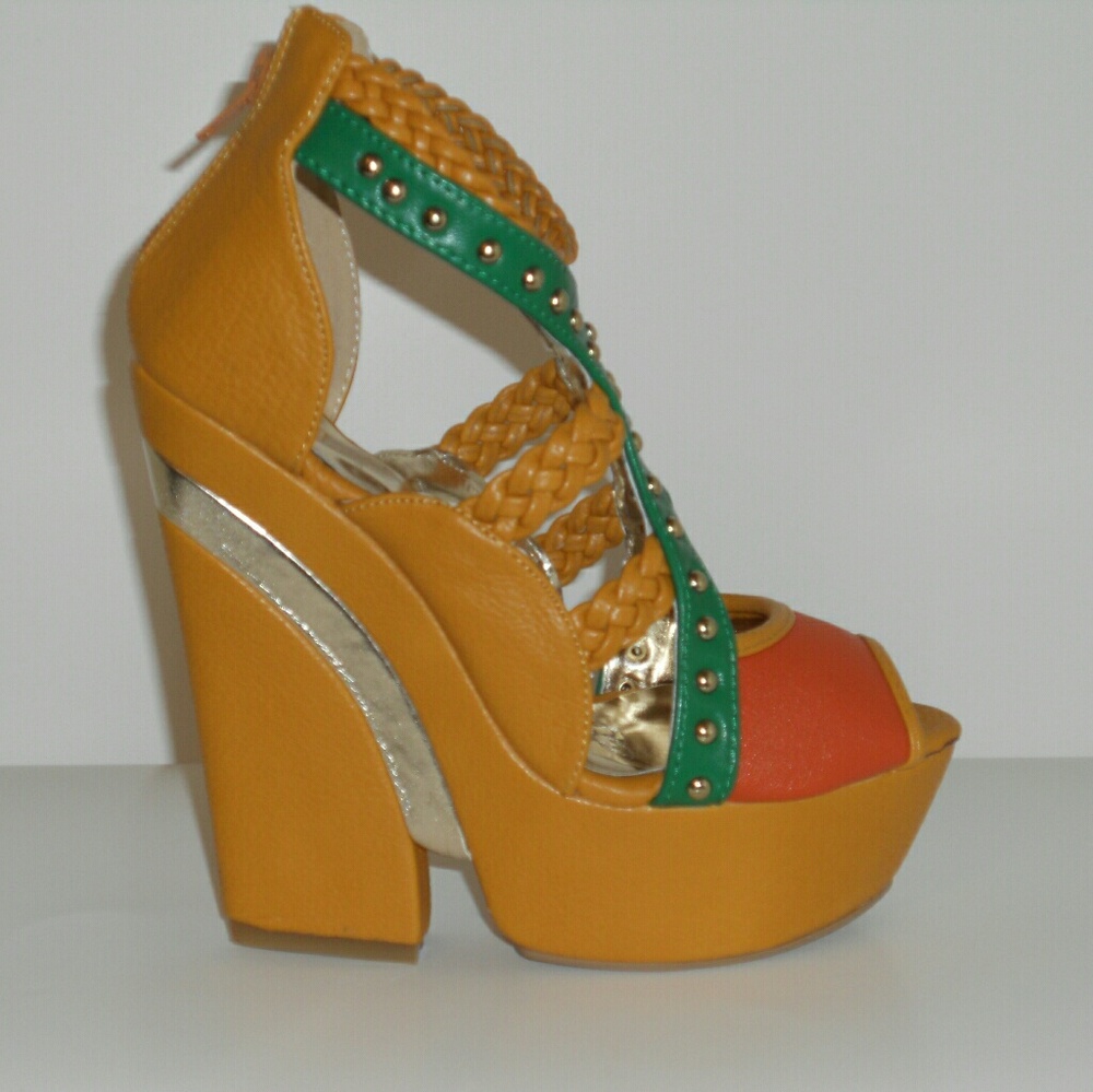 MULTICOLOR WEDGES - Picture 2 of 5