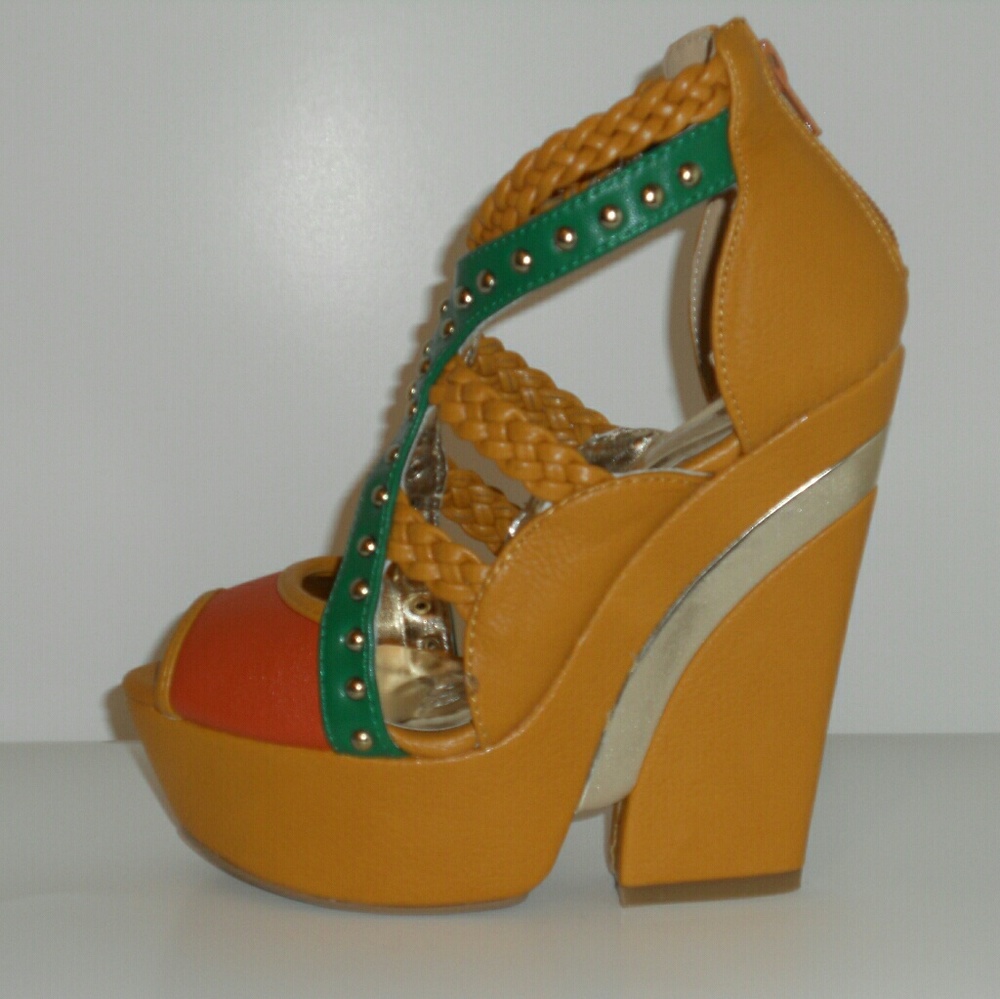 MULTICOLOR WEDGES - Picture 4 of 5