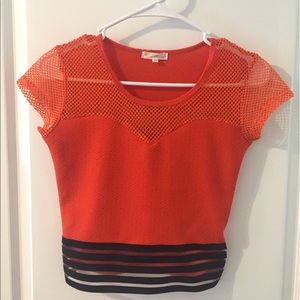 Fashion Crop Top color orange size M