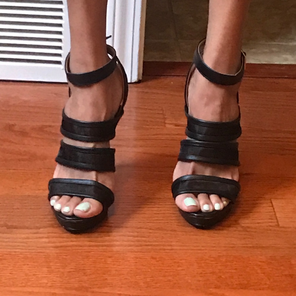 Colin Stuart Black Lace Sandal