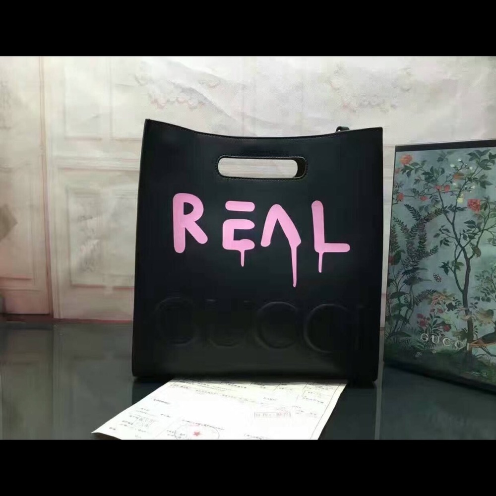 Genuine leather (Ghost) Tote bag