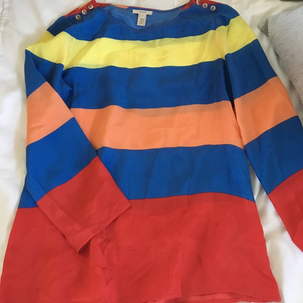 Silk blouse multi color