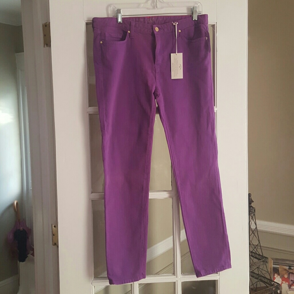Kate Spade purple stretch denim jeans