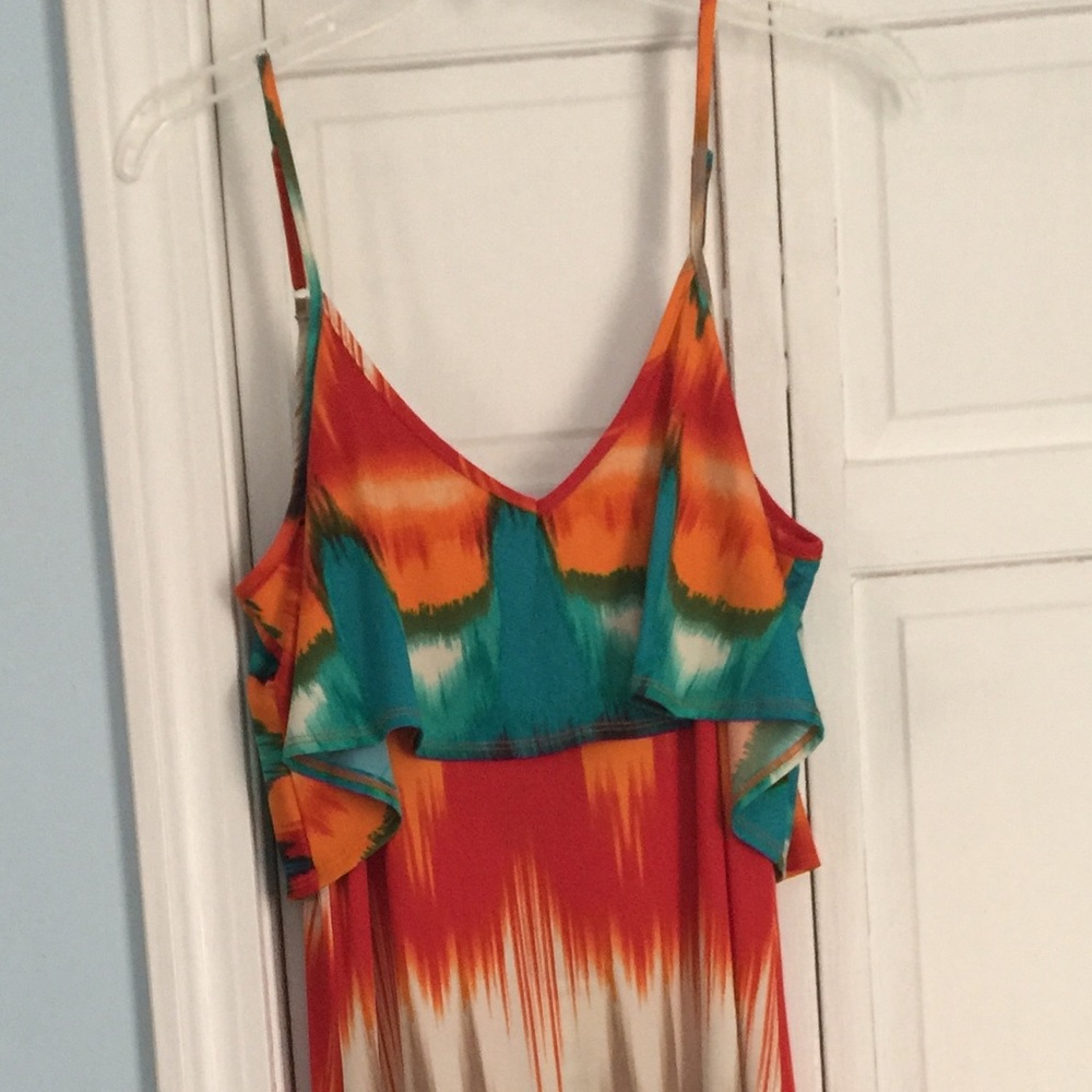 Summer fun maxi fitted maxi dress