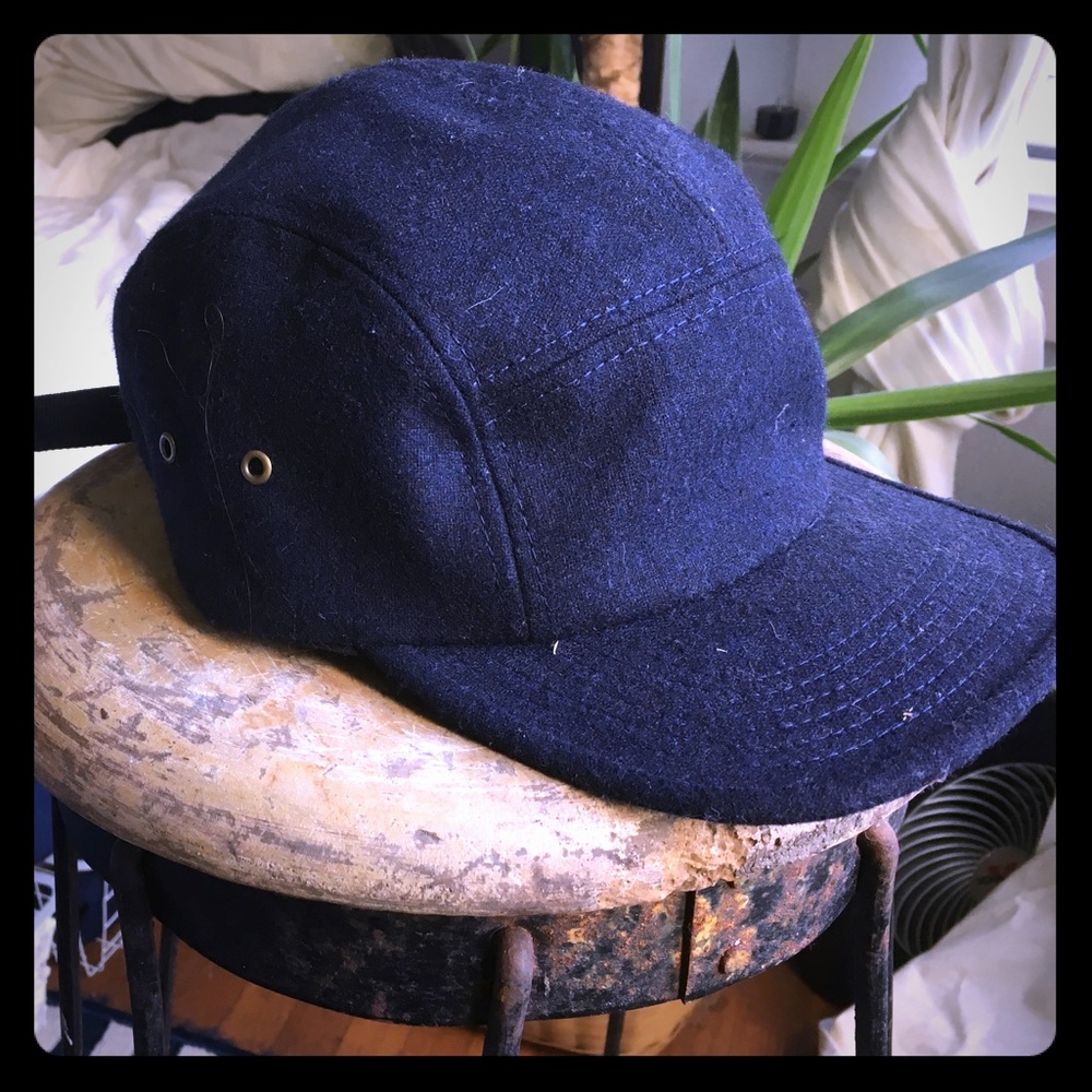 Obey 5 panel hat - navy