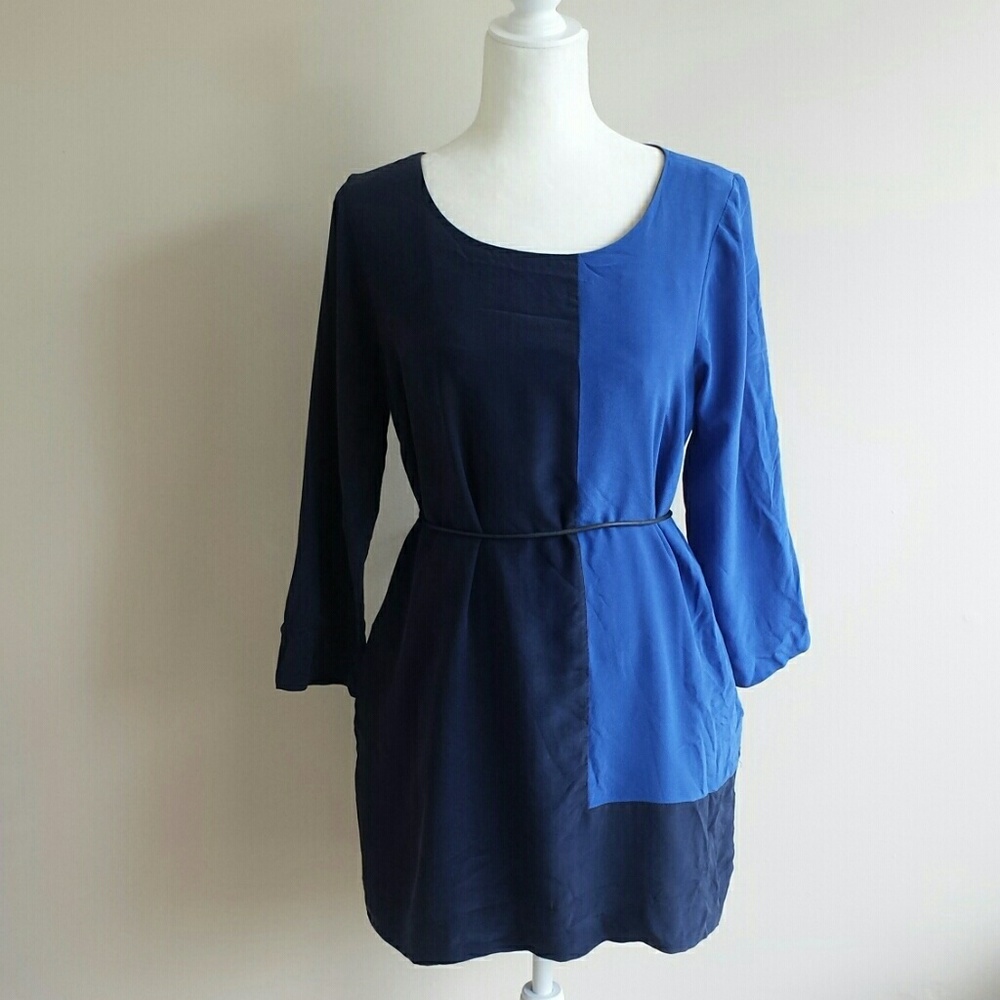 J.Crew Size 12 Dress In Colorblock - Picture 2 of 8