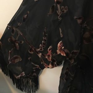 Lily White Other - Sheer Black Floral Kimono Lily White Other - Sheer Black Floral Kimono