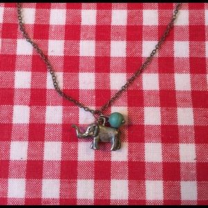 Turquoise Elephant Necklace