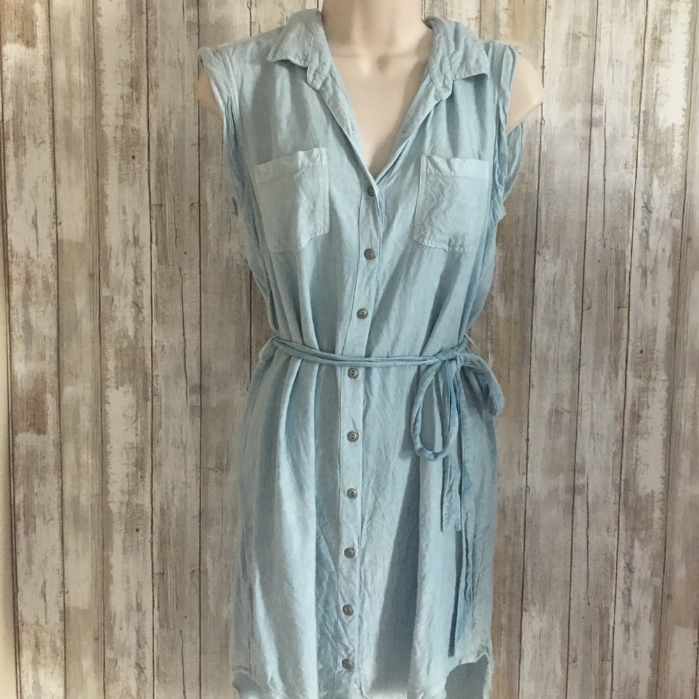 Jean Button Down Dress