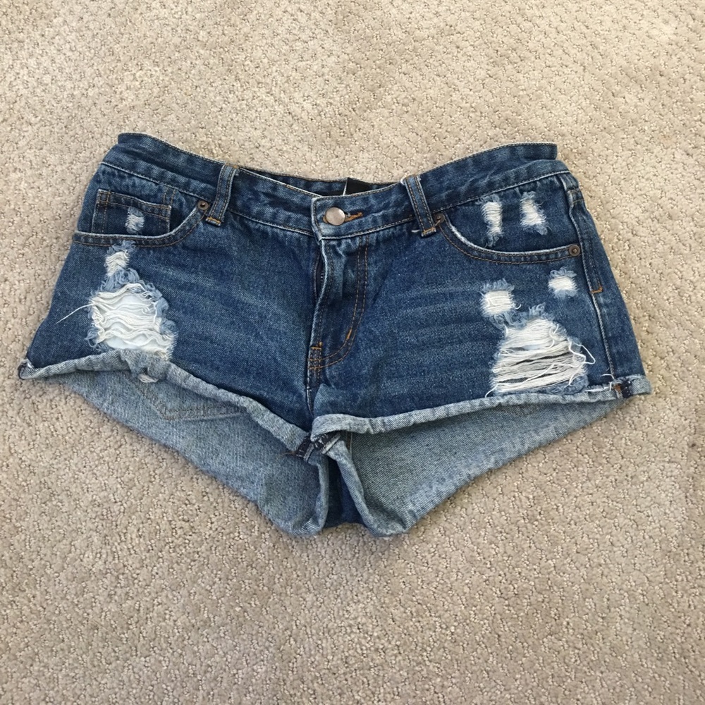Denim shorts