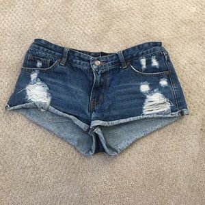 Denim shorts