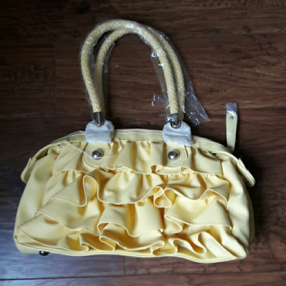 Yellow Ruffle Bag