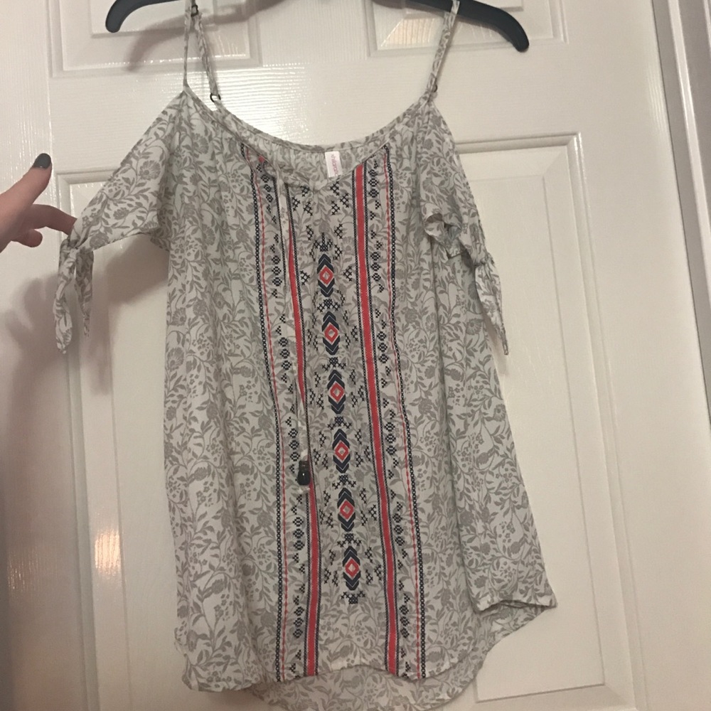 Off the shoulder tank