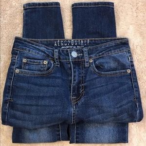 Sz0 Aeropostale Juniors Hi Waist Jegging Jeans