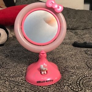 Hello kitty mirror with light