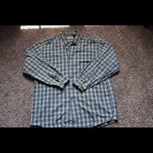 Men's LL Bean plaid button down
