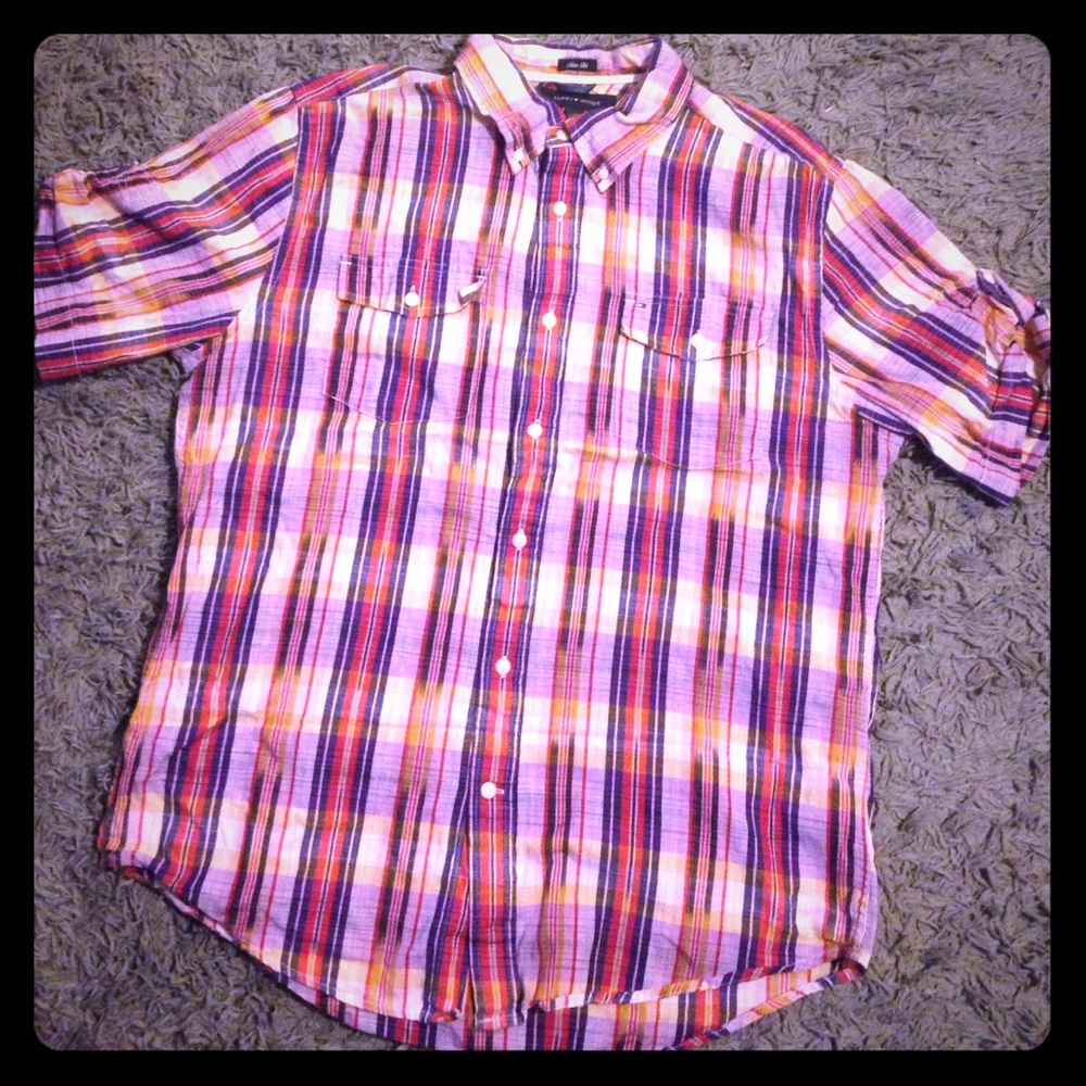 Tommy Hilfiger slim fit short sleeve button up