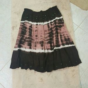 Bronwen and pink skirt