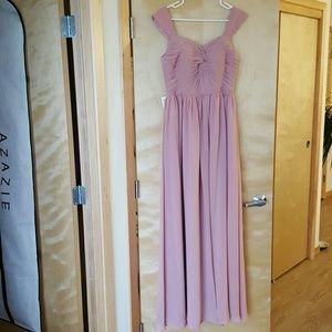 Azazie Amya Dusty Rose Dress