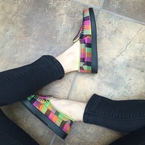 DC Villain TX plaid Loafers